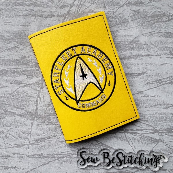 Captain's Log Notebook Cover - Star Travel - Command School - Outer Space Fan - Science Fiction TV Show - Ship UFO Movie - Mini Composition