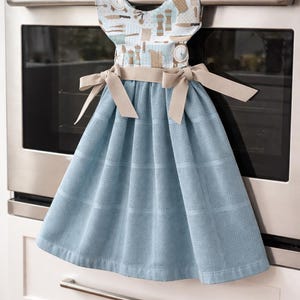 cute hanging dish towel dress pattern Sew a Tea Towel Dress - Step by Tutorial- FREE Pattern - Holiday Gift Idea