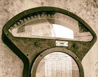 Italy, Italian, black and white, scales, Pisa, geometry, weight, numerals, travel photography, fine art, wall art, print, reflection, retro