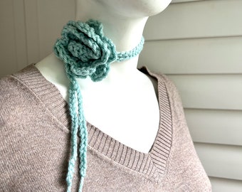 Crochet Flower Choker Pattern: Easy DIY Necklace (PDF Digital