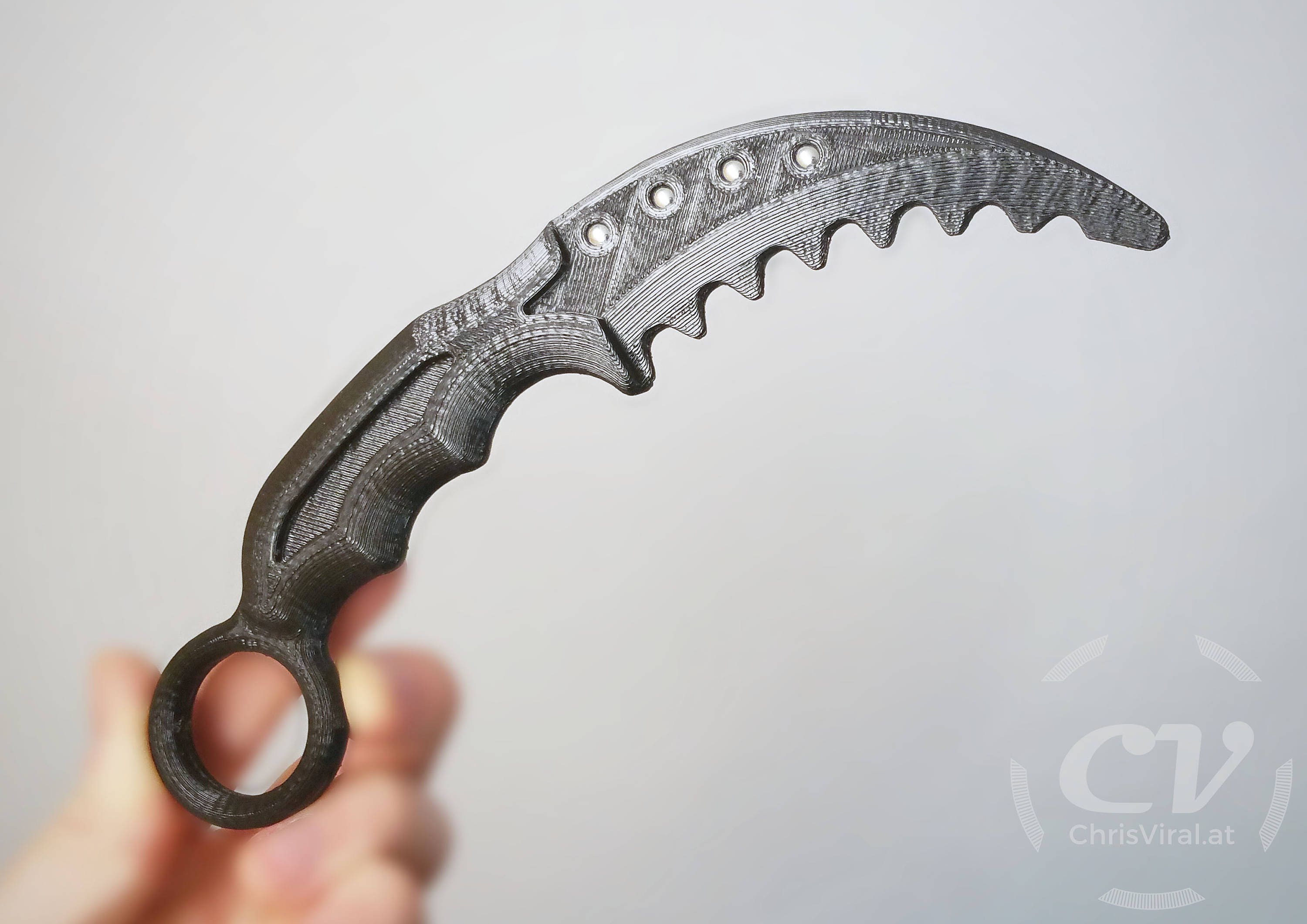 Karambit Trainer Viral Three the Ripper Black - Etsy