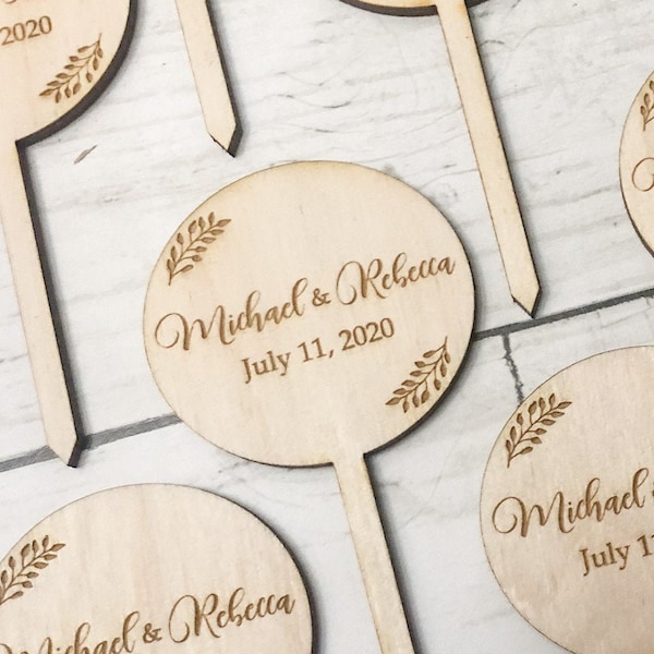 Succulent Tags | Wedding Favors | Wedding Favor Tags | Plant Favors | Succulent Sticks | Bridal Shower Favors |*Succulent Not Included*