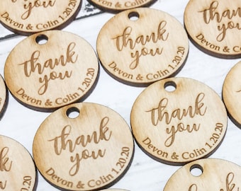 Thank You Tags | Custom Thank You Tags | Wedding Gift Tags | Wedding Tags | Wood Thank You Tags | Thank You Gift Tag | Party Thank You Tags