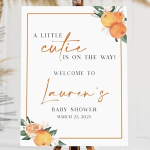 A Little Cutie Is On The Way Acrylic Sign | A Little Cutie Is On The Way Sign | A Little Cutie Is On The Way Welcome Sign|Cutie Welcome Sign