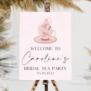 Bridal Tea Party Acrylic Welcome Sign | Tea Party Welcome Sign | Bridal Tea Party Welcome Sign | Tea Party Bridal Shower Sign | Tea Party