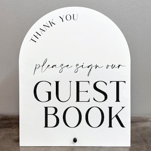 Please Sign Our Guestbook Acrylic Sign | Please Sign Our Guestbook Sign | Arch Sign | Guestbook Sign | Guestbook Acrylic Sign |