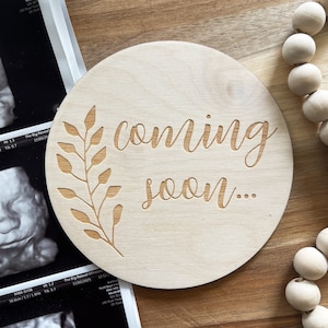 Coming Soon Sign | Coming Soon Wood Sign | Coming Soon | Pregnancy Announcement | Maternity Photo Sign | Baby Announcement |