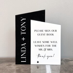 Please Sign Our Guestbook Acrylic Sign | Guestbook Sign | Audio Guestbook Sign Acrylic | Please Sign Our Guestbook | Guestbook