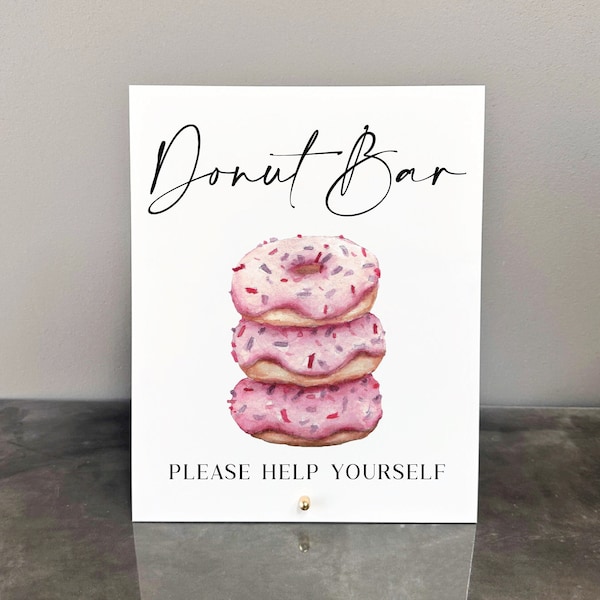 Donut Bar Acrylic Sign | Donut Bar Sign | Donut Bar | Donut Sign | Donut Acrylic Sign | Donut Bridal Shower Sign | Donut Wedding Sign