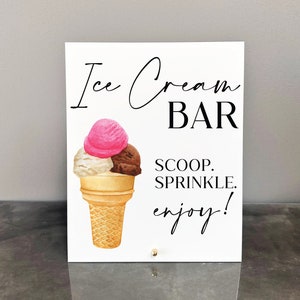 Ice Cream Bar Acrylic Sign | Ice Cream Bar Sign | Ice Cream Bar | Ice Cream Bar Acrylic Sign | Ice Cream Bar | Ice Cream Party Sign