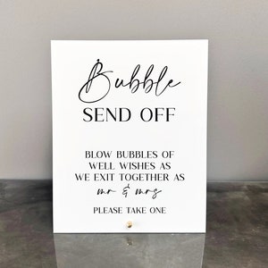 Bubble Send Off Acrylic Sign | Bubble Send Off Sign | Bubble Send Off | Wedding Send Off Sign | Wedding Send Off | Wedding Bubbles Sign
