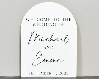 Acrylic Arch Welcome Sign | Welcome To The Wedding Of Sign | Acrylic Wedding Welcome Sign | Wedding Welcome Sign | Welcome Sign Wedding |