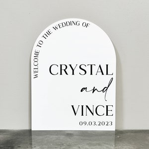Acrylic Arch Welcome Sign | Welcome To The Wedding Of Sign | Acrylic Wedding Welcome Sign | Wedding Welcome Sign | Welcome Sign Wedding |