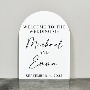 Acrylic Arch Welcome Sign | Welcome To The Wedding Of Sign | Acrylic Wedding Welcome Sign | Wedding Welcome Sign | Welcome Sign Wedding |