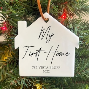 My First Home Ornament | First Home Ornament | My First Home | Address Ornament | Personalized My First Home Ornament | ACRYLIC Ornament |