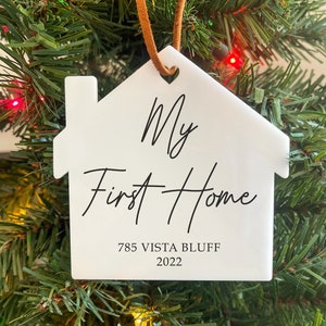 My First Home Ornament | First Home Ornament | My First Home | Address Ornament | Personalized My First Home Ornament | ACRYLIC Ornament |