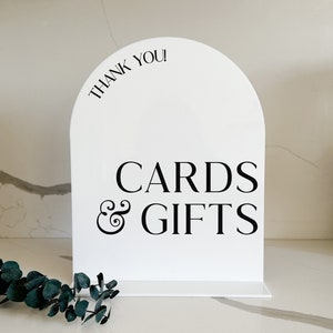 Cards and Gifts Arch Sign | Cards and Gifts Arch Sign | Gifts and Cards Sign | Cards Sign | Cards and Gifts Acrylic Sign | Acrylic Arch Sign