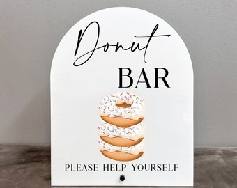 Donut Bar Acrylic Sign | Donut Bar Sign | Donut Bar | Donut Sign | Donut Acrylic Sign | Donut Bridal Shower Sign | Donut Wedding Sign