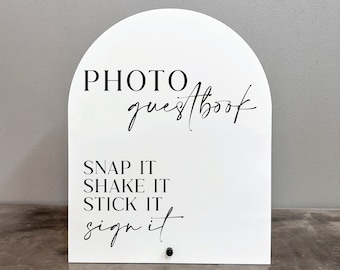 Photo guestbook acrylic sign, Photo guestbook sign, Photo guestbook, Guestbook sign, Photo guestbook wedding sign, Guestbook acrylic sign
