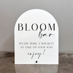Znak na bar Bloom, akrylowy znak na bar Bloom, znak na bar Bloom, znak na bar Flower, bar Bloom, znak na bar Bloom na wieczór panieński, znak na bukiet,