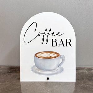 Coffee bar acrylic sign, Coffee bar sign, Coffee bar, Coffee bar wedding sign