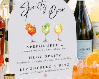 Spritz bar acrylic sign, Spritz bar sign, Spritz Limoncello spritz Hugo spritz sign, Spritz bar, Love at first spritz, Spritz party