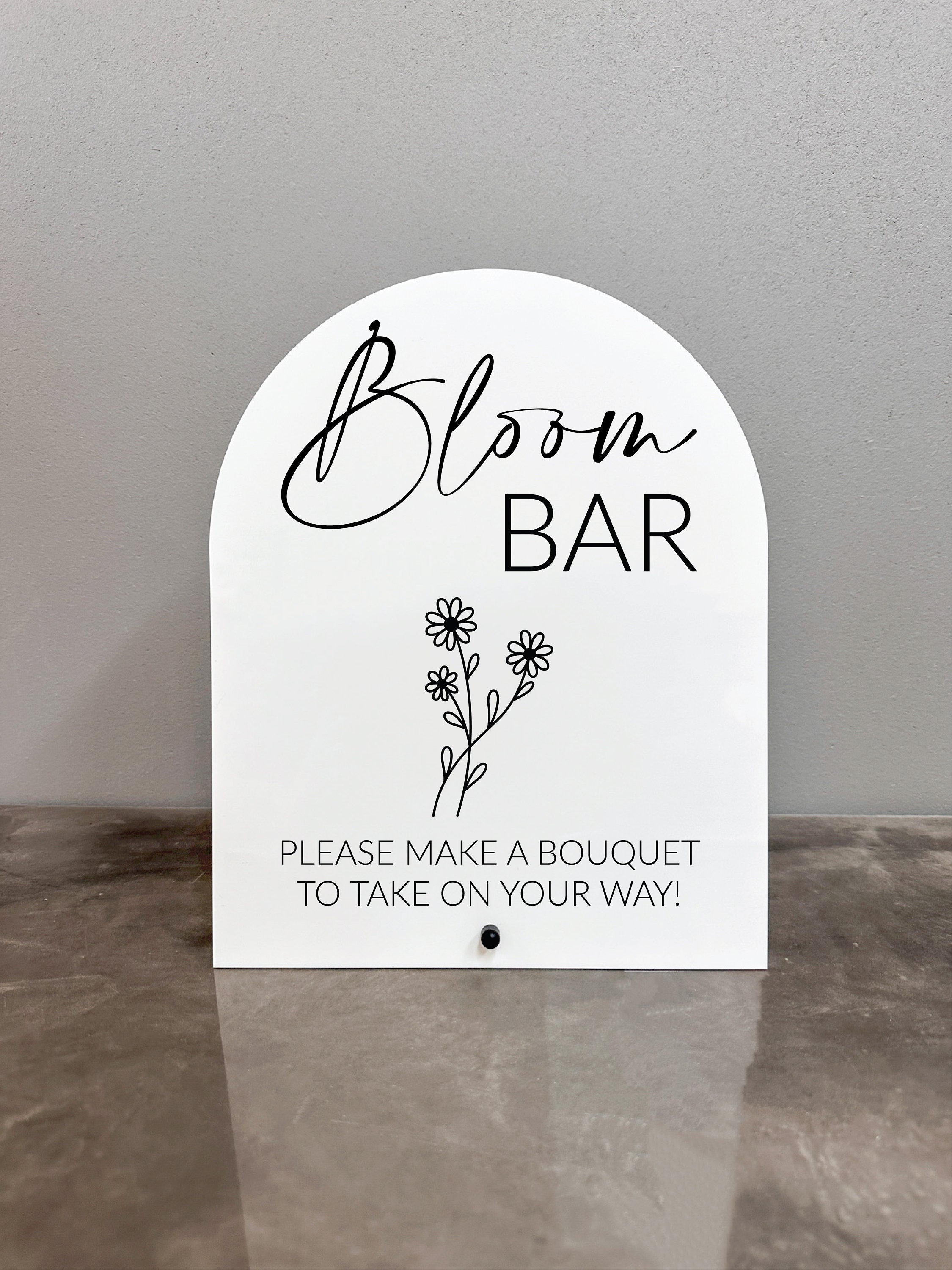 Bloom Bar Acrylic Sign, Bloom Bar Sign, Flower Bar Sign, Bloom Bar