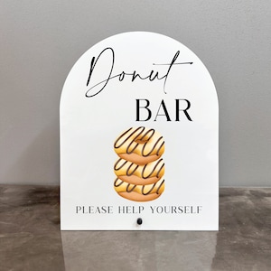 Donut Bar Acrylic Sign | Donut Bar Sign | Donut Bar | Donut Sign | Donut Acrylic Sign | Donut Bridal Shower Sign | Donut Wedding Sign