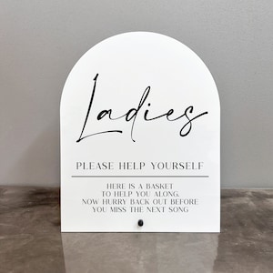 Ladies Acrylic Sign Ladies Bathroom Sign Bathroom Sign Ladies Wedding(09)