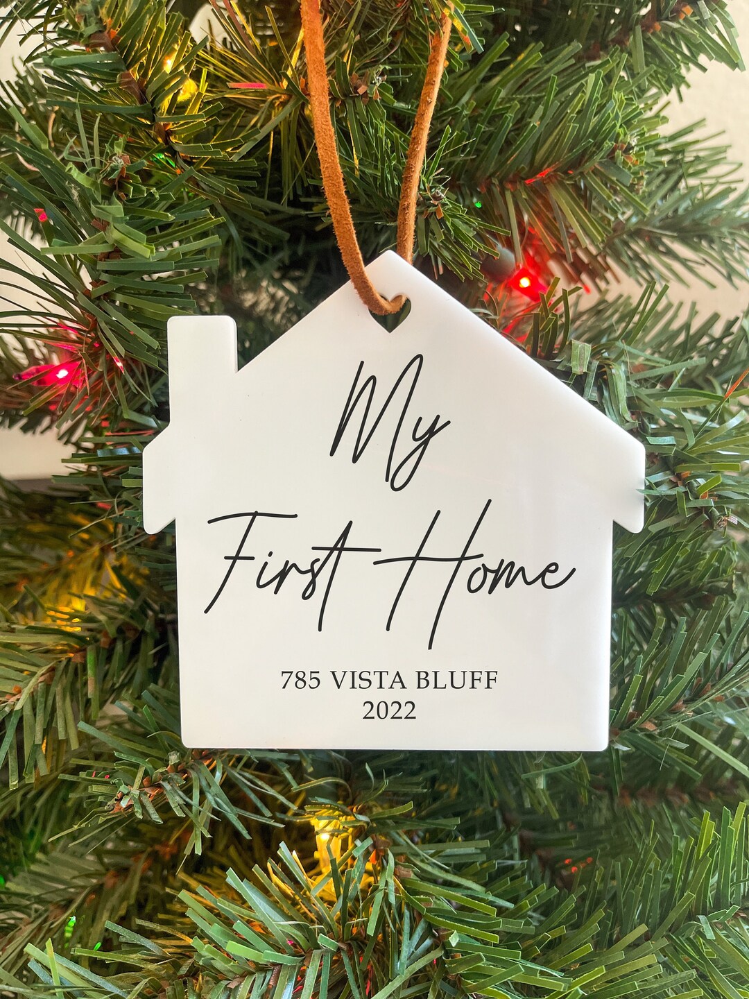 My First Home Ornament First Home Ornament My First Home Address