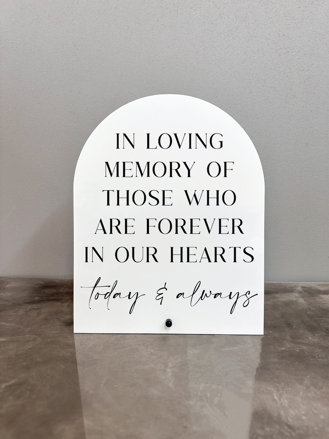 In Loving Memory Acrylic Sign, in Loving Memory of Those Who Are ...
