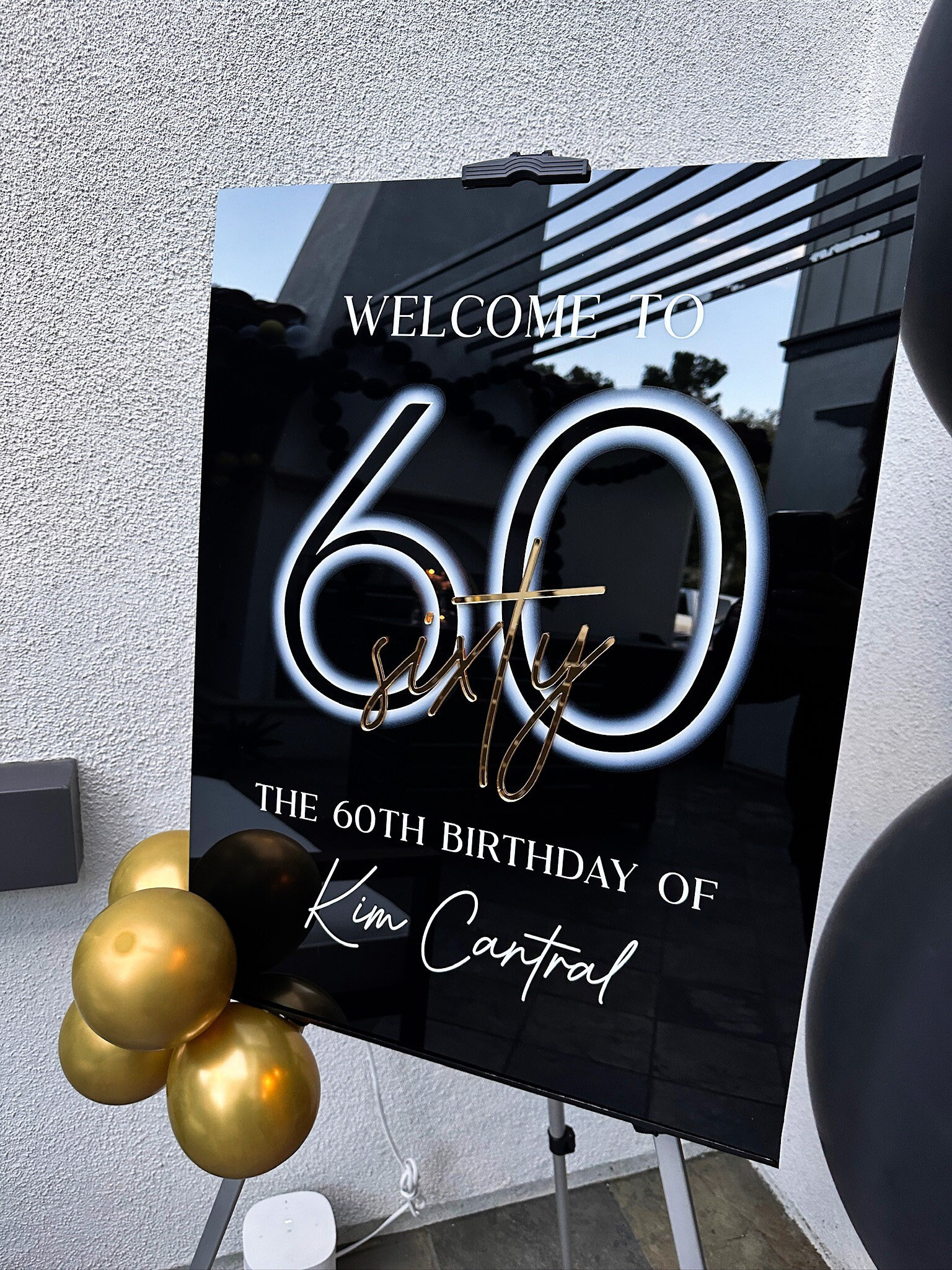 3D happy birthday acrylic welcome sign, 3D happy birthday acrylic welcome sign, 3D welcome sign, 16th 18th 20th 30th 40th 50th 60th