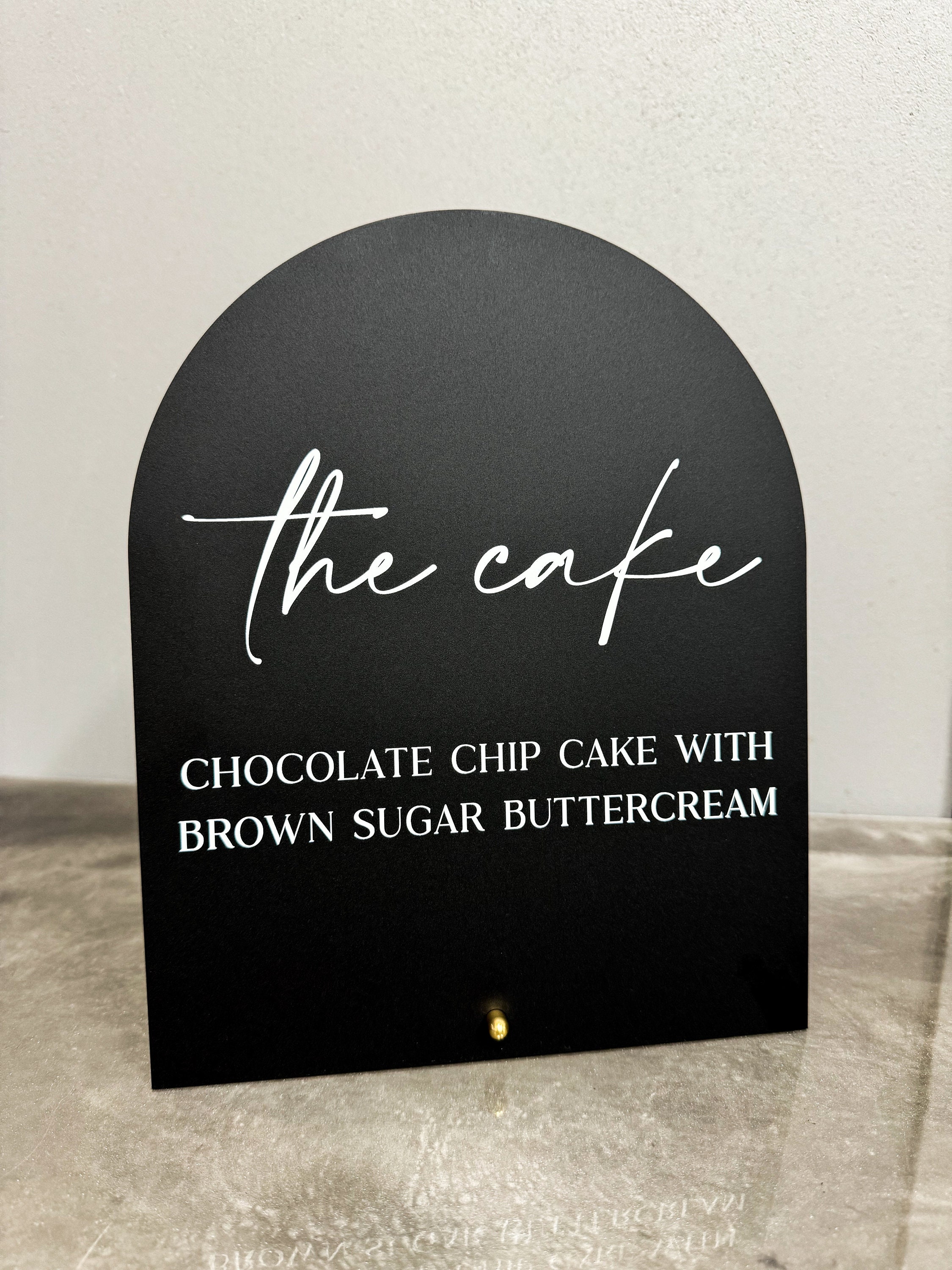 The Cake Acrylic Sign, Cake Flavors Sign, Cake Flavors Acrylic Sign ...