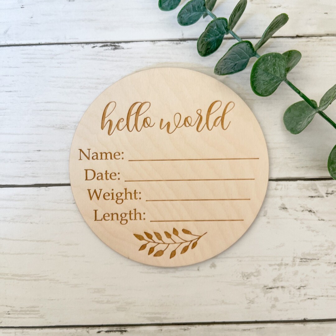 Helloworld Stat Sign Hello World Stats Sign Hello World Sign Baby Stats Sign Birth Stats ...