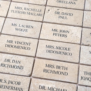 Travertine place cards, Wedding place cards, Wedding place names, Place card settings, Stone place cards, Custom stone name cards,Stone tags image 6