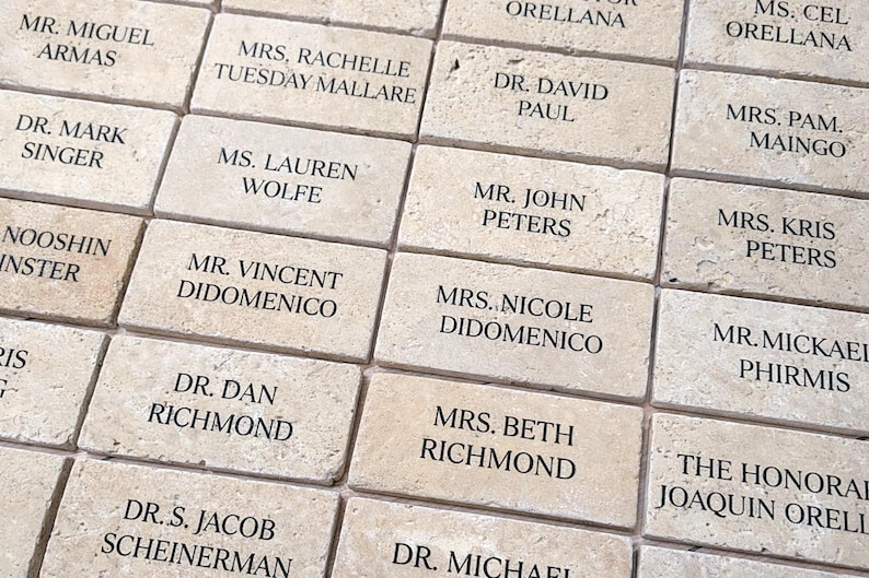 Travertine place cards, Wedding place cards, Wedding place names, Place card settings, Stone place cards, Custom stone name cards,Stone tags image 6