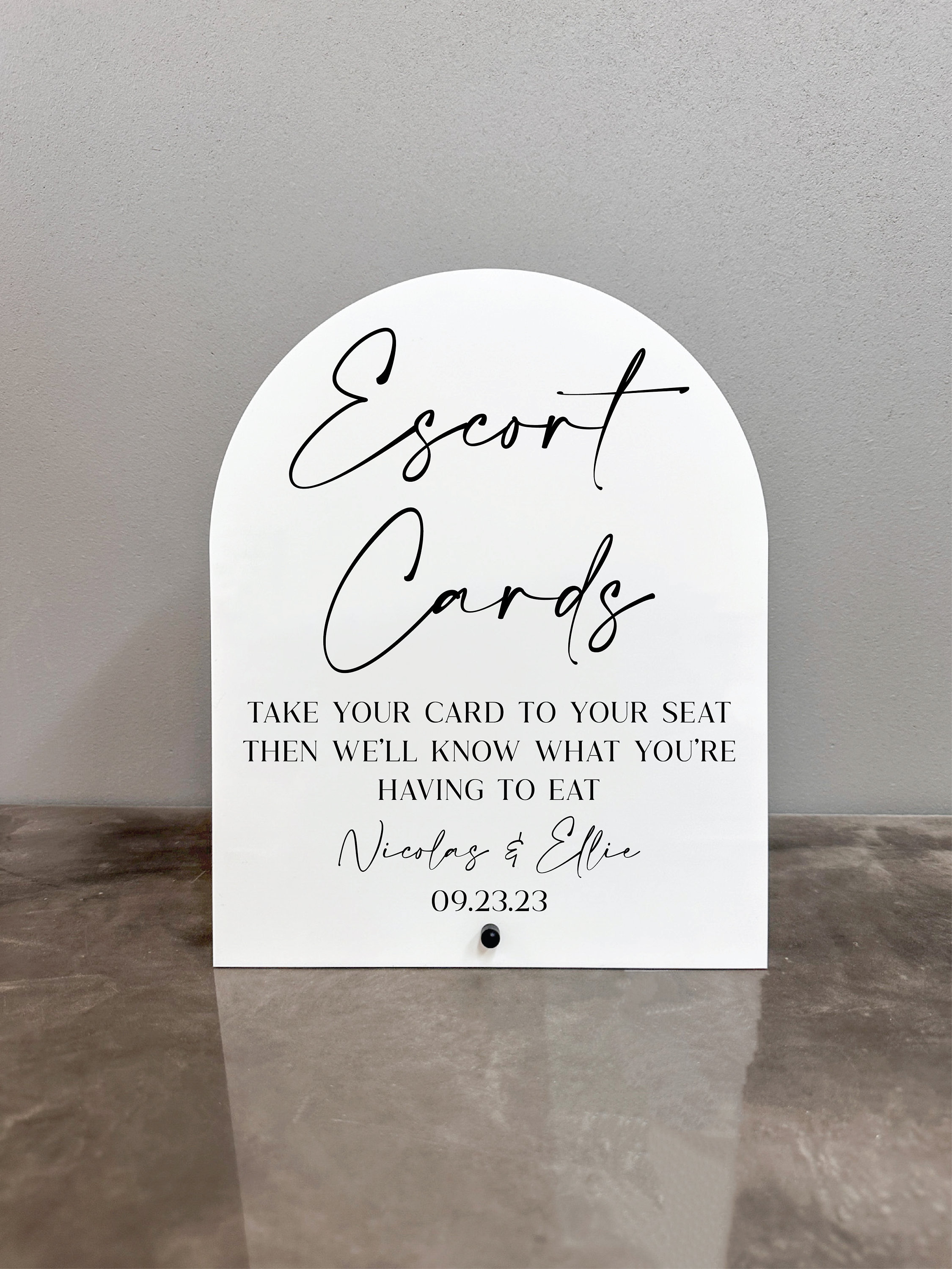Escort Cards Acrylic Sign, Escort Cards Sign, Wedding Escort Cards