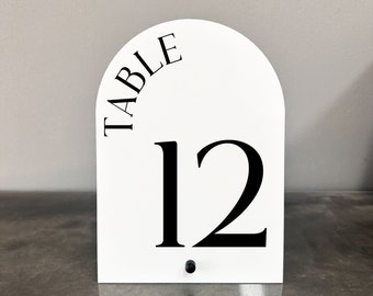 Arch Table Numbers | Acrylic Table Numbers | Table Numbers | Table Numbers Acrylic Signs | Arch Acrylic Table Numbers |Wedding Table Numbers