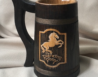 Personalized wooden Beer Mug 0.7 l (23oz) natural wood wedding gift beer tankard stein Wooden mug Jug Gift for Men Stein