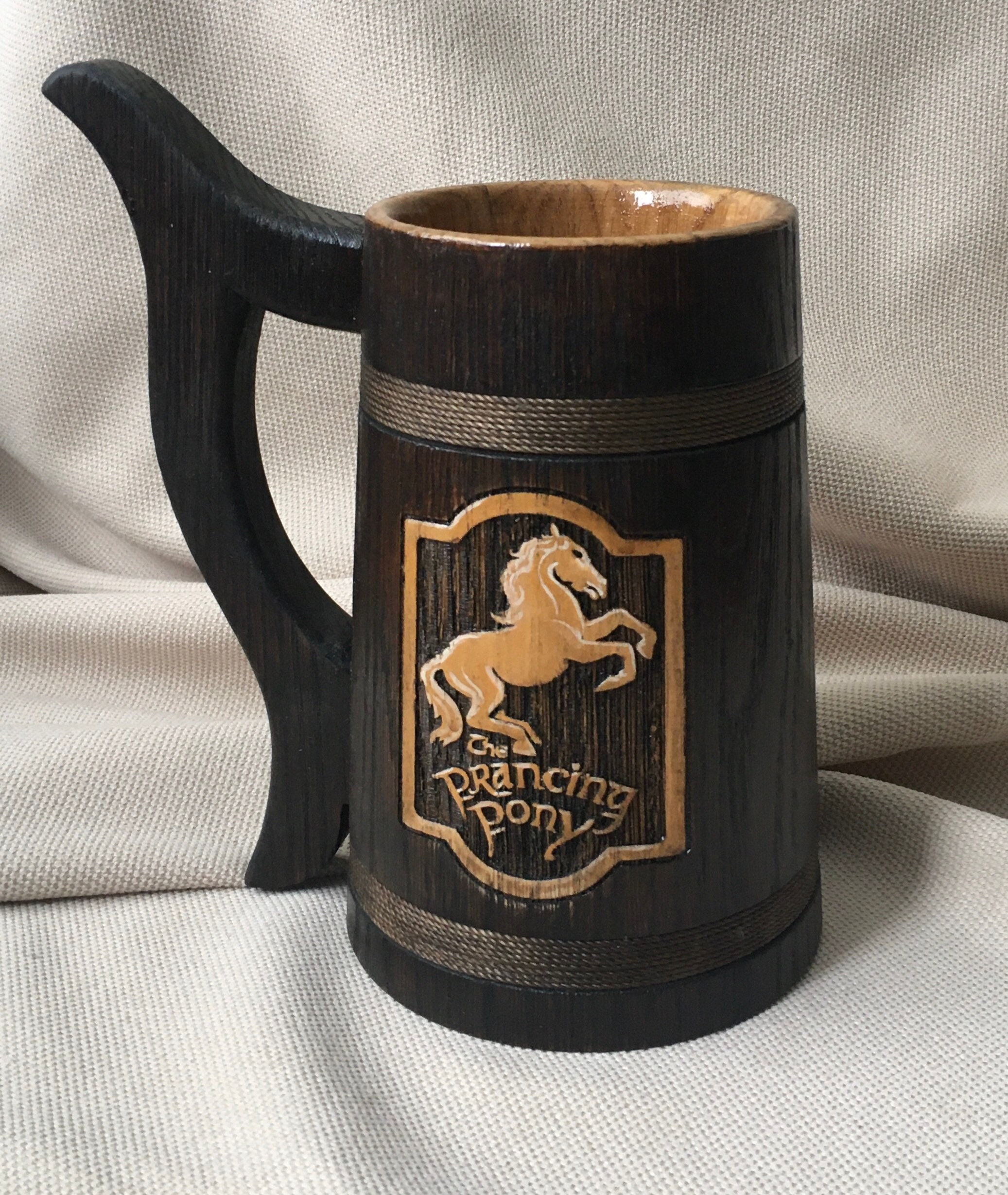 Personalized Wooden Beer Mug 0.7 L 23oz Natural Wood Wedding Etsy