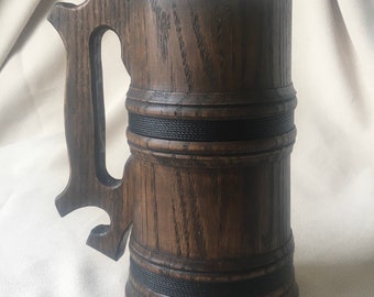 Wooden Beer mug 32oz.  Groomsmen gift Groom gifts Wedding party gifts Wooden beer stein Beer tankard Wooden tankard