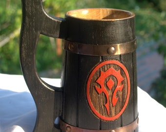 Warcraft Horde Mug World Of Warcraft Mug Gamer Gift Wedding forest mug This is high quality material and looks so classy!