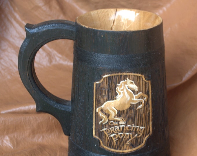 Lord Of The Ring Prancing Pony Ceramic Coffee Mug Cup Tankard Stein Decor