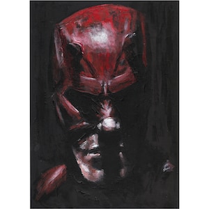 Daredevil Original Art - Painting of Matt Murdock