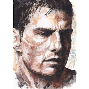 Tom Cruise original Art - Portrait painting
