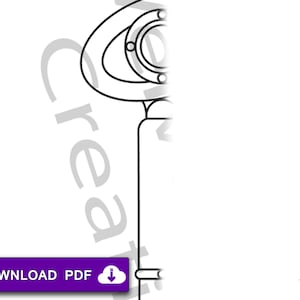 Printable 2D Sailor Scout Transformation Pen Blueprint for Cosplay - Moon Mercury Mars Venus Jupiter- Template - Prop Pattern