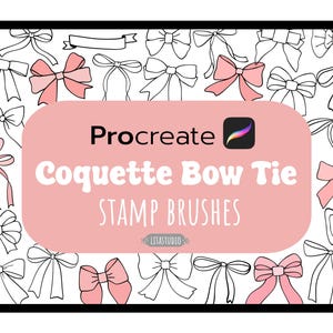 Bow stamp procreate, Procreate Ribbon Brush , Ribbon, Ribbon Procreate,Procreate Doodle Stamp Brush,Bow Tattoo Stamps, Girly Stamps