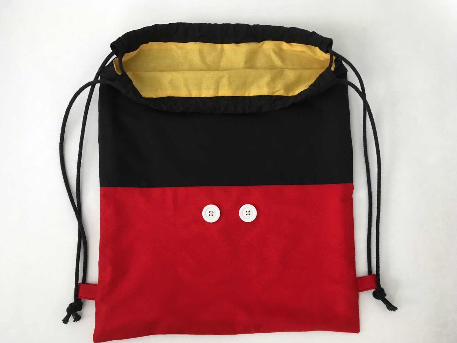 Disney Inspired Drawstring Backpack Mickey Backpack Etsy