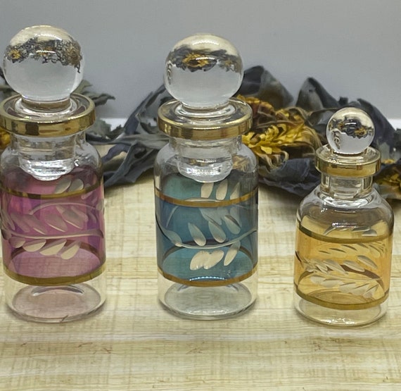 New Set of 3 Mini Egyptian Tear Bottles lachrymatory Etsy