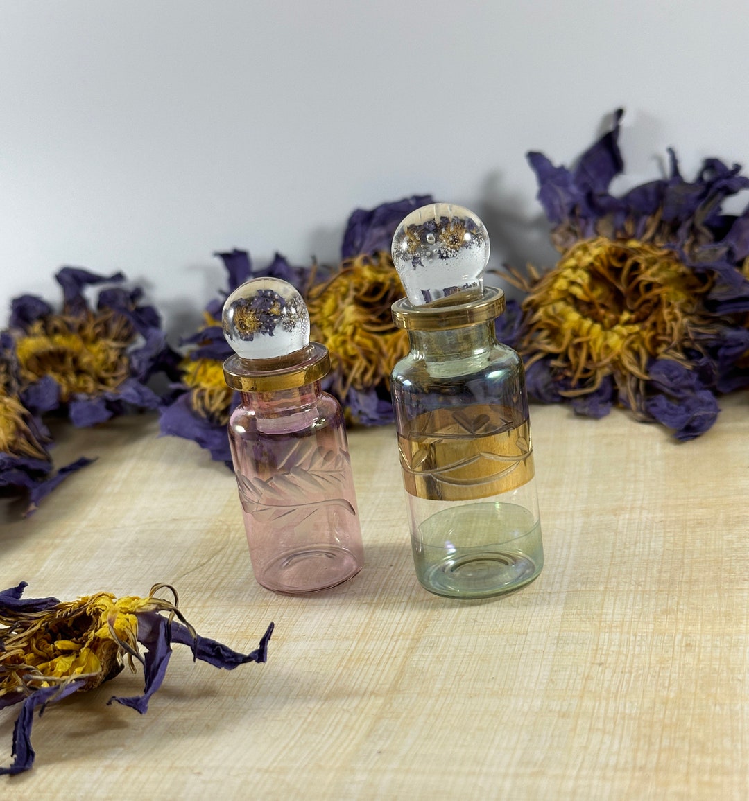 New Set of 2 Mini Egyptian Tear Bottles lachrymatory Etsy